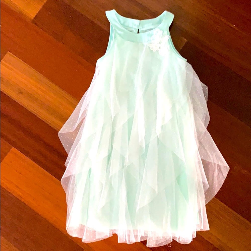 Tahari: Girls Mint Green Sleeveless Dress, 8